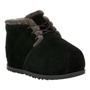 UGG Pumped Faux Fur Trim Slipper Bootie